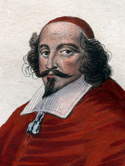 Ritratto di Giulio Mazzarino (1602-1661), cardinale, diplomatico e politico italo-francese da French School